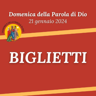 Biglietti per la Domenica della Parola di Dio