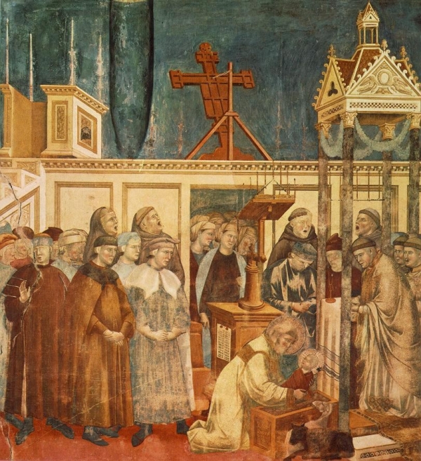 Giotto_-_Legend_of_St_Francis_-_-13-_-_Institution_of_the_Crib_at_Greccio